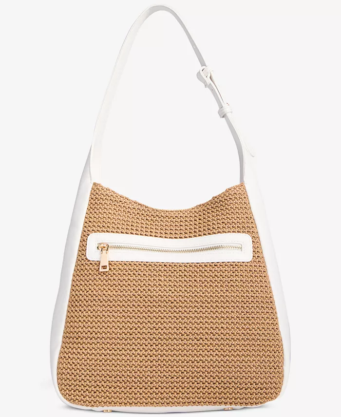 I.N.C. International Concepts Salee Straw Shoulder Bag Exclusively At Macy's Handbags Purses & Accessories
