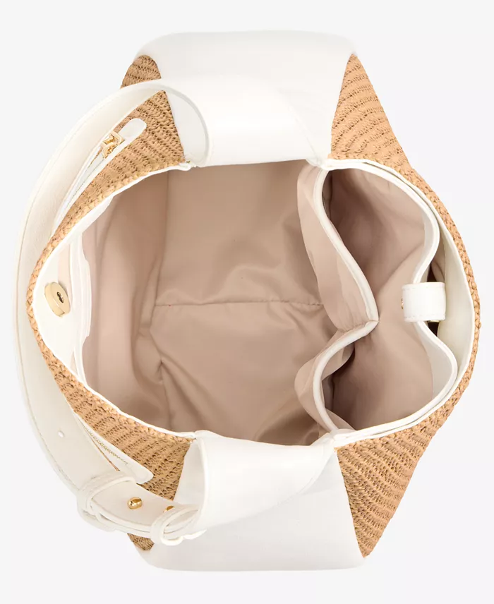 I.N.C. International Concepts Salee Straw Shoulder Bag Exclusively At Macy's Handbags Purses & Accessories