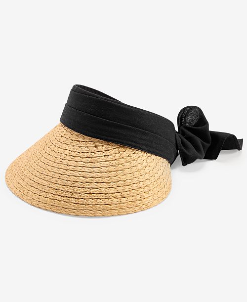 I.N.C. International Concepts Tie-Back Visor Exclusively at Macy's Women's Fashion Shoes & Accessories