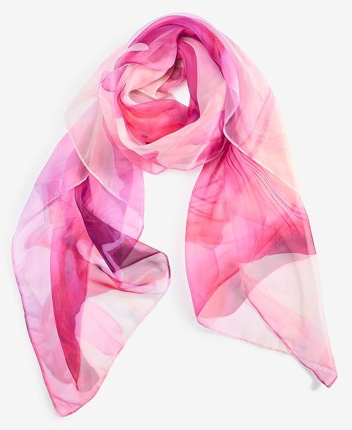 I.N.C. International Concepts Watercolor Floral Square Scarf Exclusively at Macy's Women's Fashion Shoes & Accessories