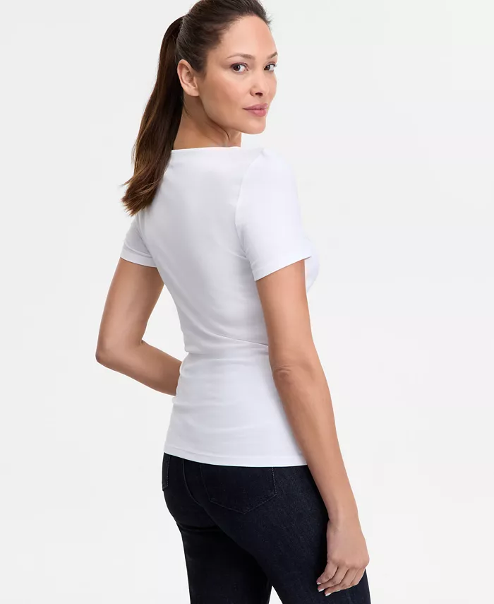 I.N.C. International Concepts Women's Asymmetric-Neck Top Exclusively At Macy's Women's Fashion Shoes & Accessories