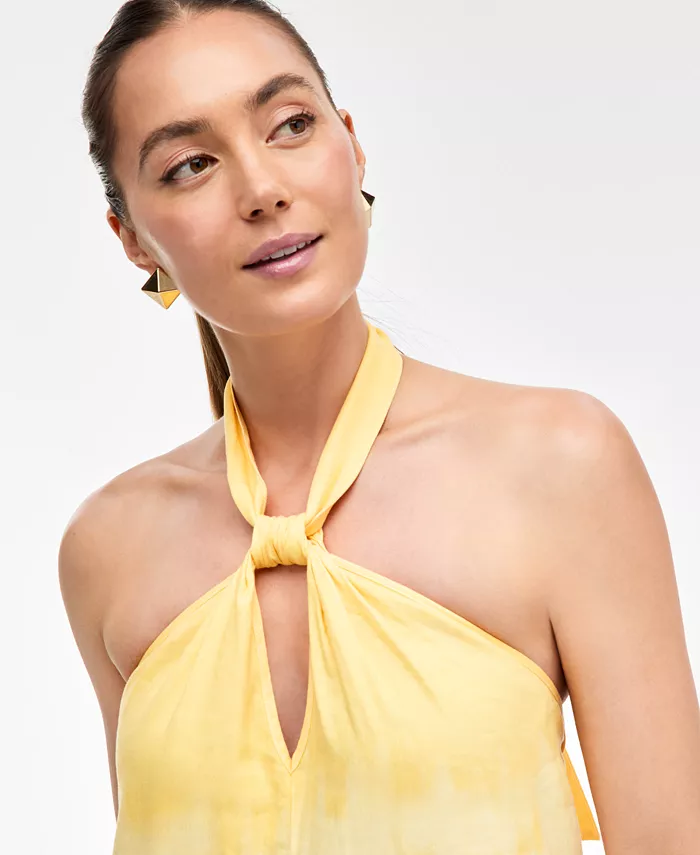 I.N.C. International Concepts Women's Dip-Dyed Linen-Blend Maxi Dress Exclusively At Macy's Women's Fashion Shoes & Accessories