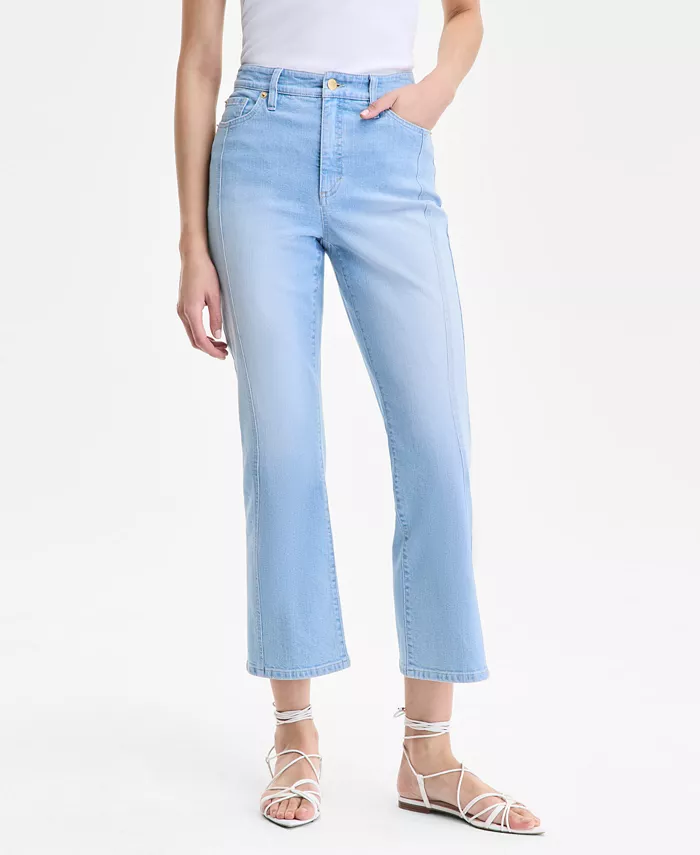 I.N.C. International Concepts Women's High-Rise Cropped Flare Jeans Exclusively At Macy's Women's Fashion Shoes & Accessories