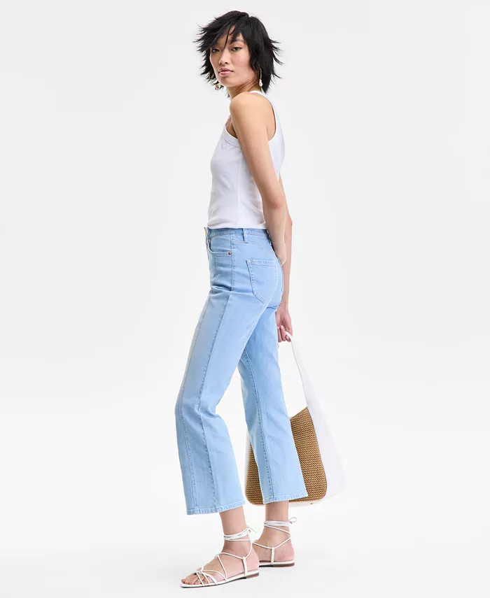 I.N.C. International Concepts Women's High-Rise Cropped Flare Jeans Exclusively At Macy's Women's Fashion Shoes & Accessories