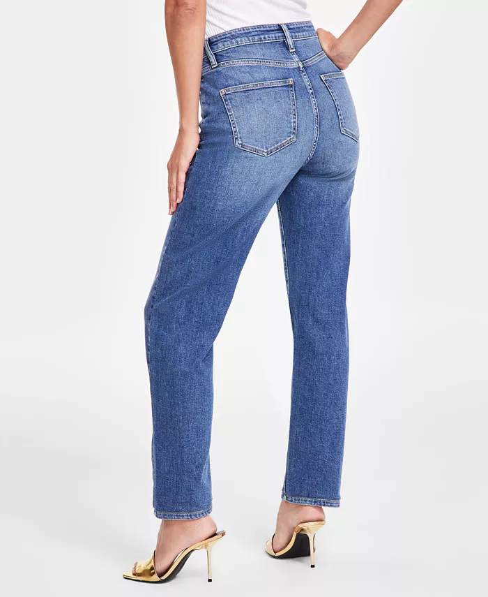 I.N.C. International Concepts Women's High-Rise Straight-Leg Jeans Created For Macy's Women's Fashion Shoes & Accessories
