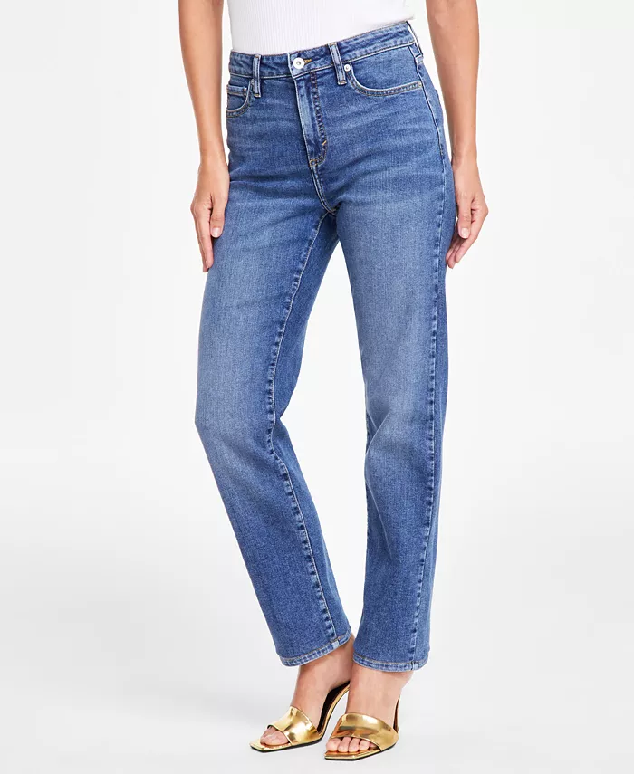 I.N.C. International Concepts Women's High-Rise Straight-Leg Jeans Created For Macy's Women's Fashion Shoes & Accessories