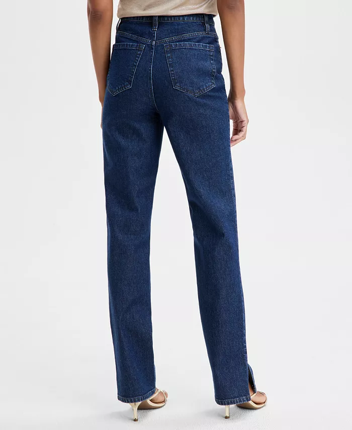 I.N.C. International Concepts Women's High-Rise Straight-Leg Jeans Exclusively At Macy's Women's Fashion Shoes & Accessories