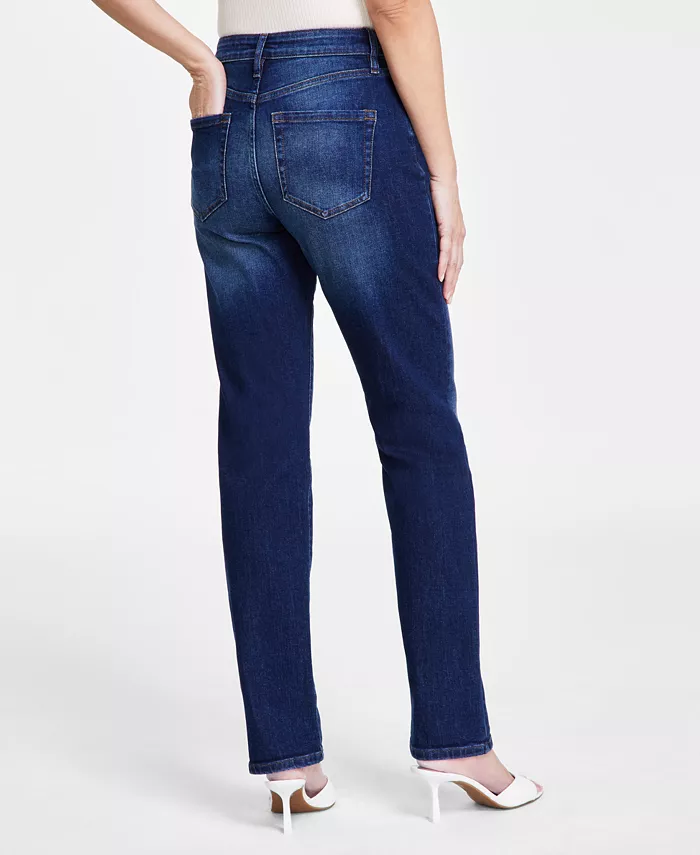 I.N.C. International Concepts Women's High-Rise Straight-Leg Jeans Created For Macy's Women's Fashion Shoes & Accessories