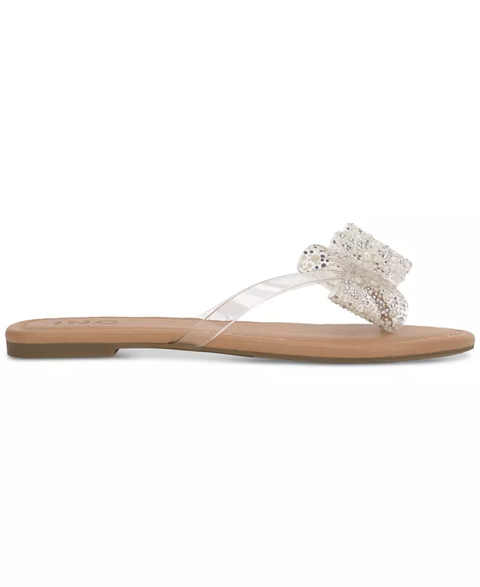 I.N.C. International Concepts Women's Mabae Bow Flat Sandals Created For Macy's Women's Fashion Shoes & Accessories