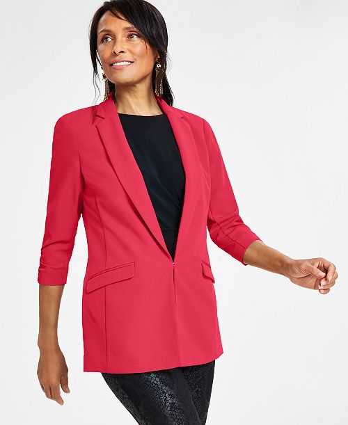 I.N.C. International Concepts Women's Menswear Blazer Created for Macy's Women's Fashion Shoes & Accessories