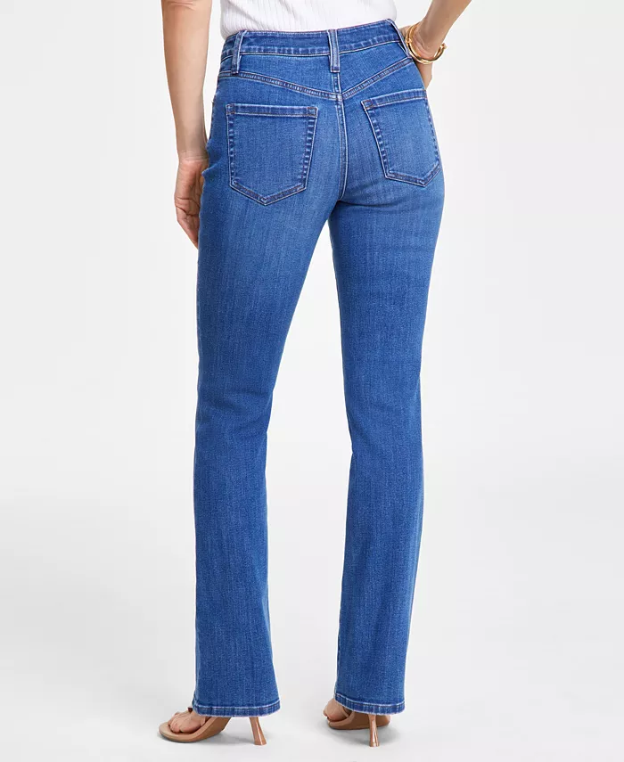 I.N.C. International Concepts Women's Mid-Rise Bootcut Jeans Created For Macy's Women's Fashion Shoes & Accessories