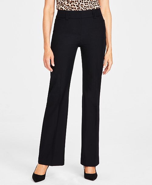 I.N.C. International Concepts Women's Mid-Rise Bootcut Pants Created for Macy's Women's Fashion Shoes & Accessories