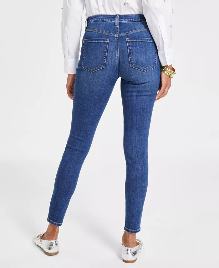I.N.C. International Concepts Women's Mid Rise Skinny Jeans Created For Macy's Women's Fashion Shoes & Accessories