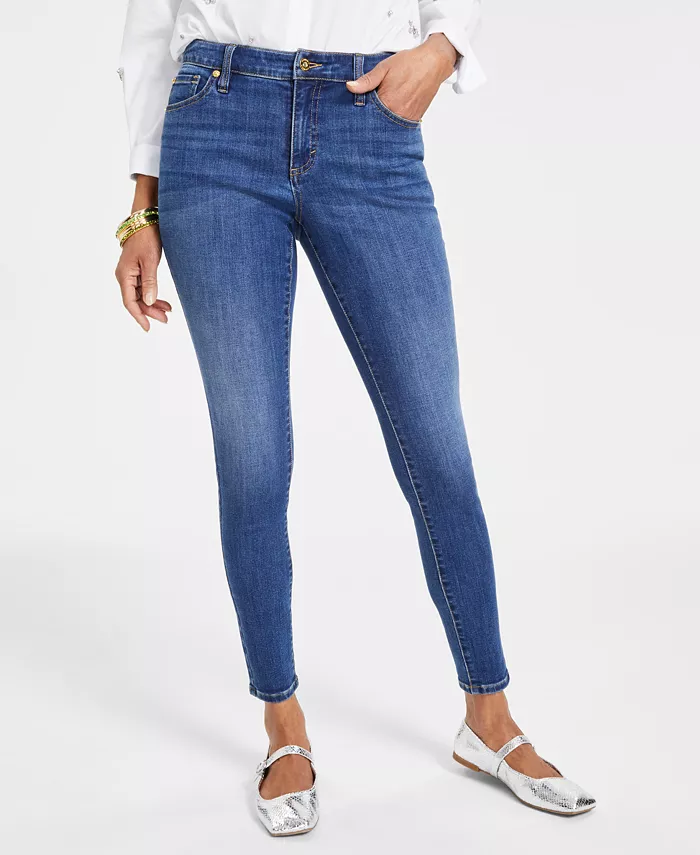 I.N.C. International Concepts Women's Mid Rise Skinny Jeans Created For Macy's Women's Fashion Shoes & Accessories