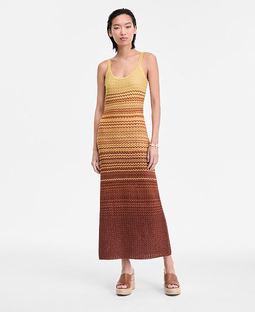 I.N.C. International Concepts Women's Ombré Sleeveless Sweater Dress Exclusively at Macy's Women's Fashion Shoes & Accessories