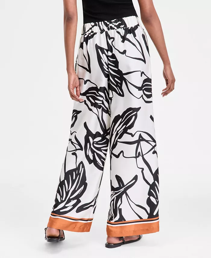 I.N.C. International Concepts Women's Printed Wide-Leg Pants Exclusively At Macy's Women's Fashion Shoes & Accessories