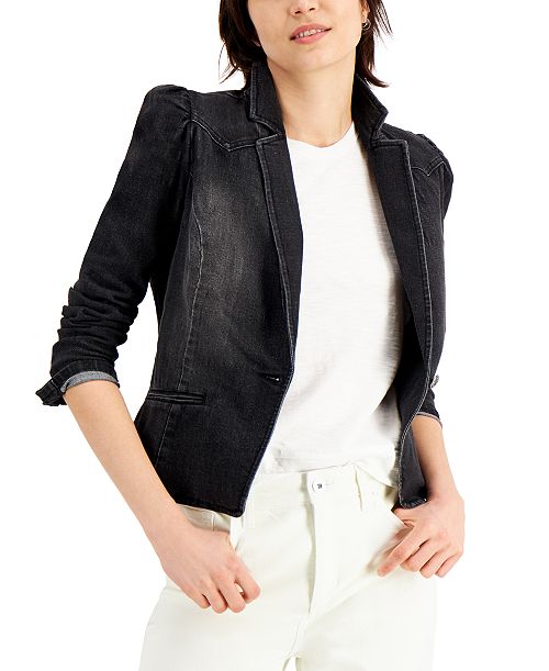 I.N.C. International Concepts Women's Puff-Sleeve Blazer Created for Macy's Women's Fashion Shoes & Accessories