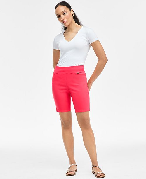 I.N.C. International Concepts Women's Pull-On Bermuda Shorts Exclusively at Macy's Women's Fashion Shoes & Accessories