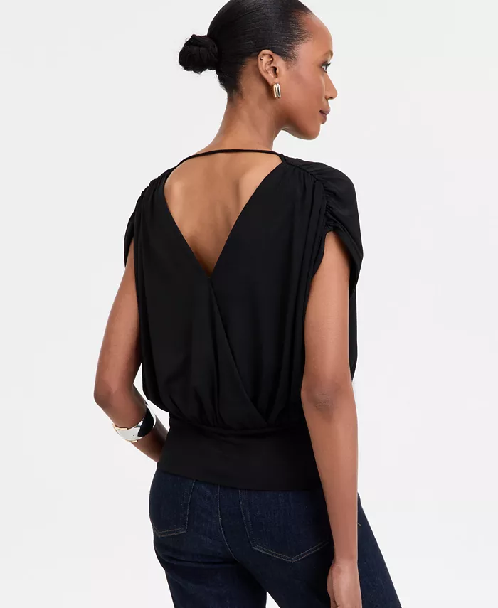 I.N.C. International Concepts Women's Surplice V-Neck Top Exclusively At Macy's Women's Fashion Shoes & Accessories