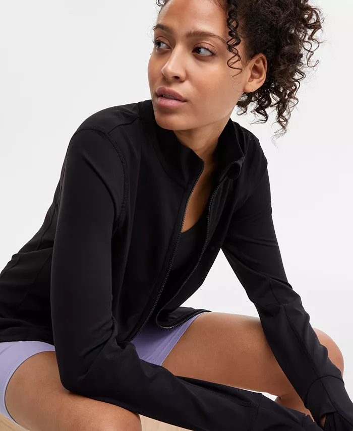 ID Ideology Women's Soft Full-Zip Jacket Exclusively At Macy's Women's Fashion Shoes & Accessories