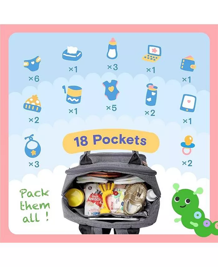 Iniuniu Diaper Bag Backpack Unisex Baby Bags For Boys Girls Waterproof Travel Kids