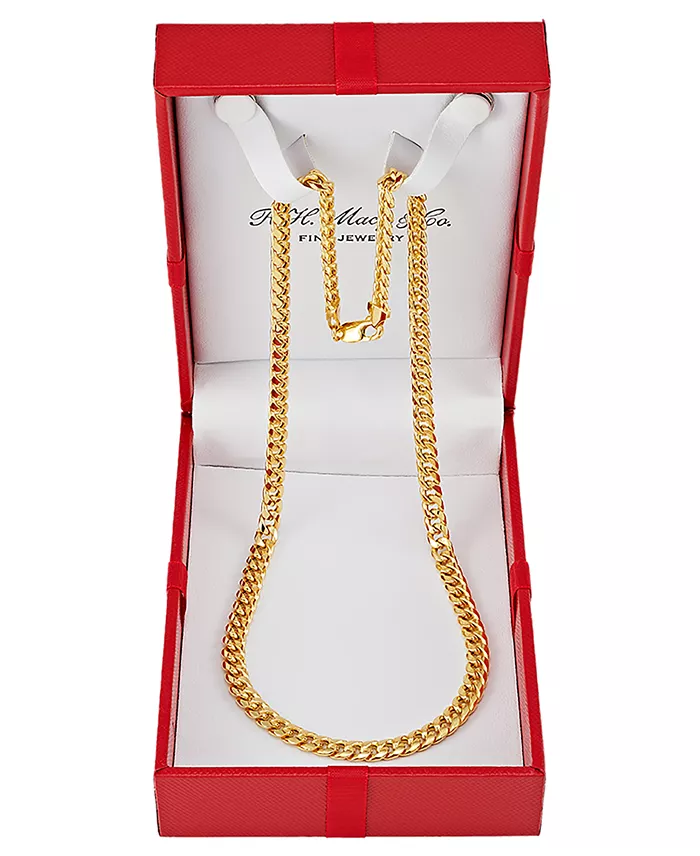 Italian Gold Miami Cuban Link 20" Chain Necklace (6mm) In 10k Gold Jewelry & Watches