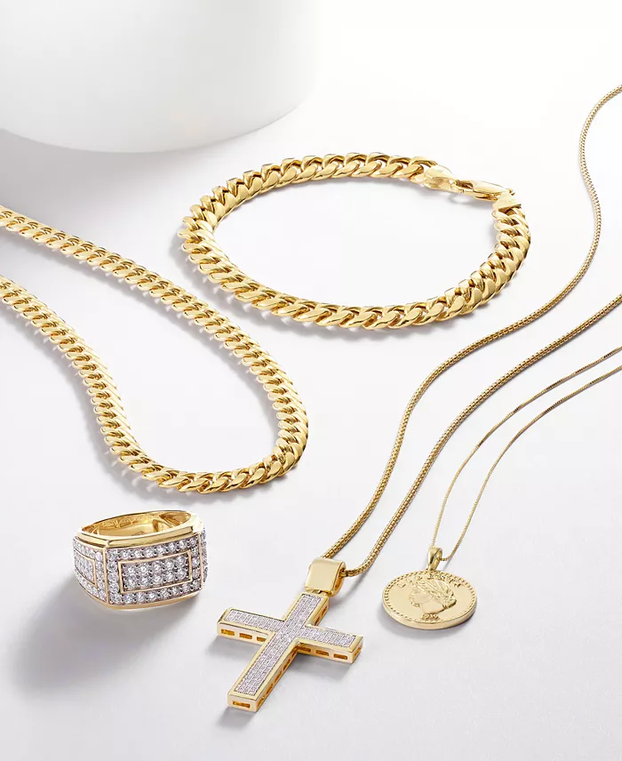 Italian Gold Miami Cuban Link 20" Chain Necklace (6mm) In 10k Gold Jewelry & Watches