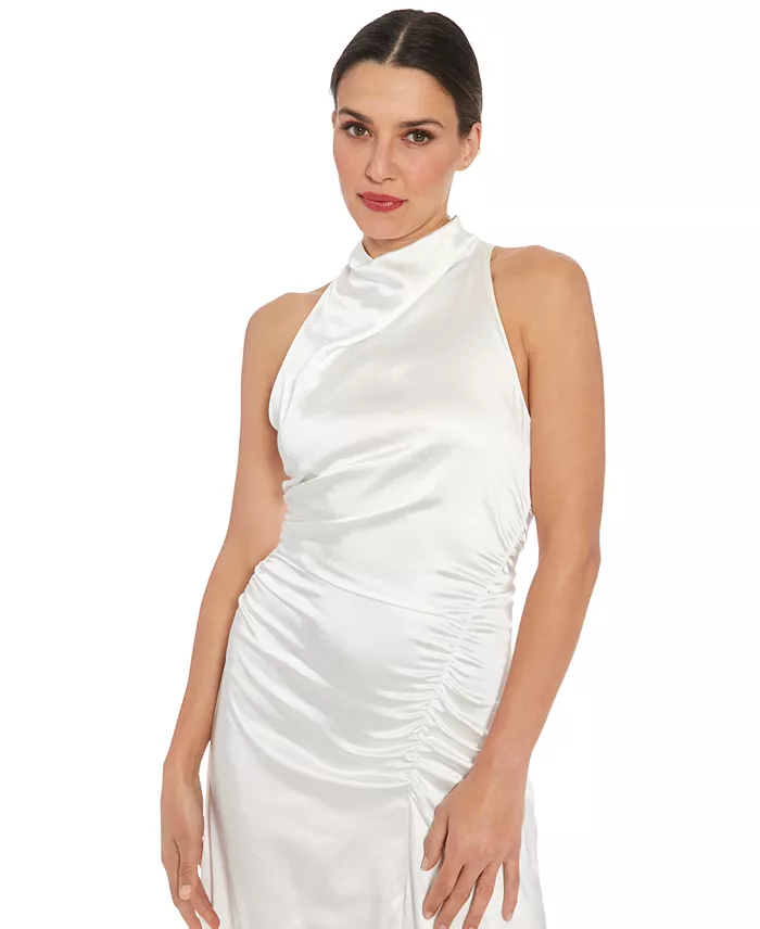 Ivy + Blu Women's Mock-Neck Jersey Sheath Dress Women's Fashion Shoes & Accessories