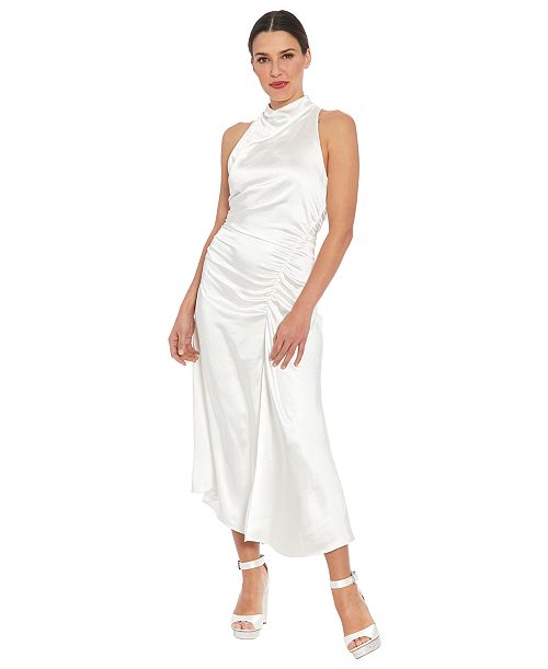 ivy + blu Women's Mock-Neck Jersey Sheath Dress Women's Fashion Shoes & Accessories