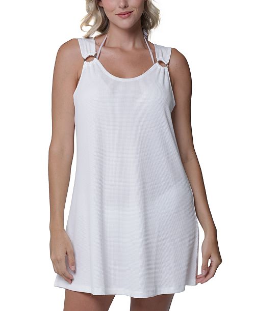 J Valdi Women's Ring Tank Cover-Up Dress Women's Fashion Shoes & Accessories