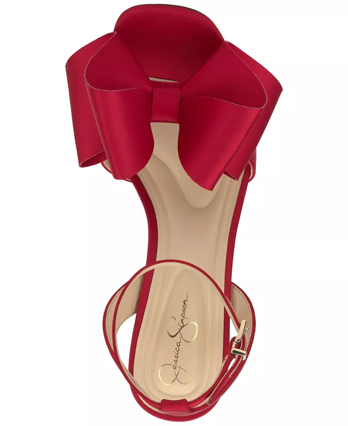 Jessica Simpson Olivine Bow High-Heel Stiletto Dress Sandals Women's Fashion Shoes & Accessories