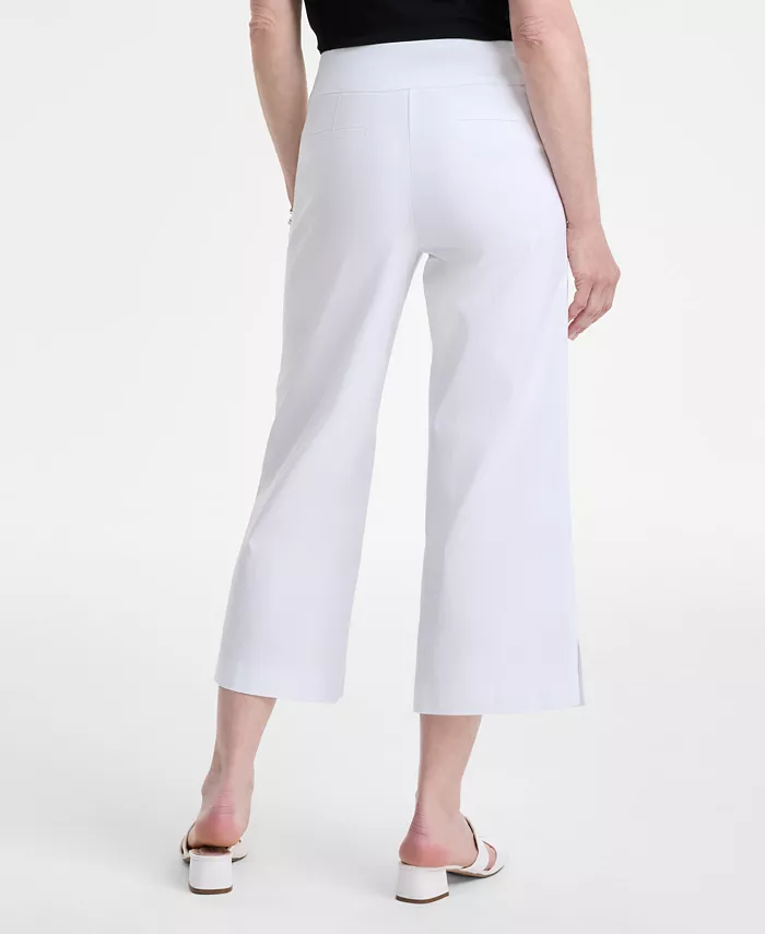 JM Collection Women's Pull-On Cropped Wide-Leg Pants Exclusively At Macy's Women's Fashion Shoes & Accessories