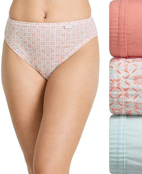 Jockey Elance French Cut 3 Pack Underwear 1485 1487 Extended Sizes Women's Fashion Shoes & Accessories