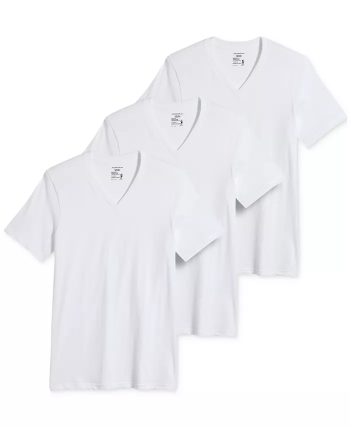 Jockey Men's 3-Pack Classic V-Neck Undershirts Men's Fashion & Accessories