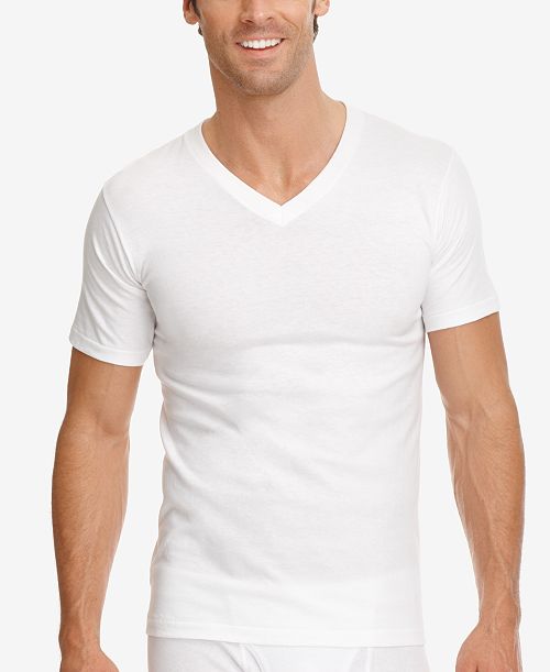Jockey Men's 3-Pack Classic V-Neck Undershirts Men's Fashion & Accessories