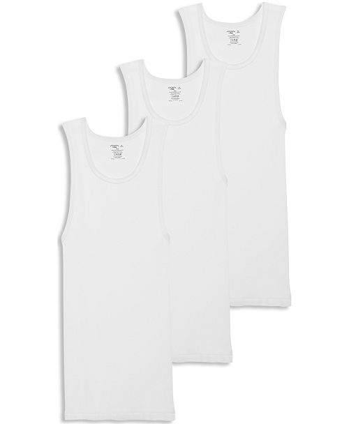 Jockey Men's 3-Pack Cotton Crewneck Tank Tops Men's Fashion & Accessories