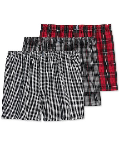 Jockey Men's 3-Pack Woven Boxers Men's Fashion & Accessories