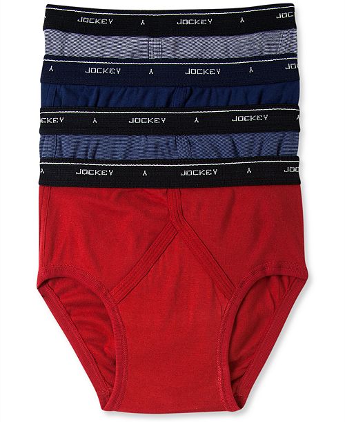 Jockey Men's 4-Pack Classic Low-Rise Briefs Men's Fashion & Accessories