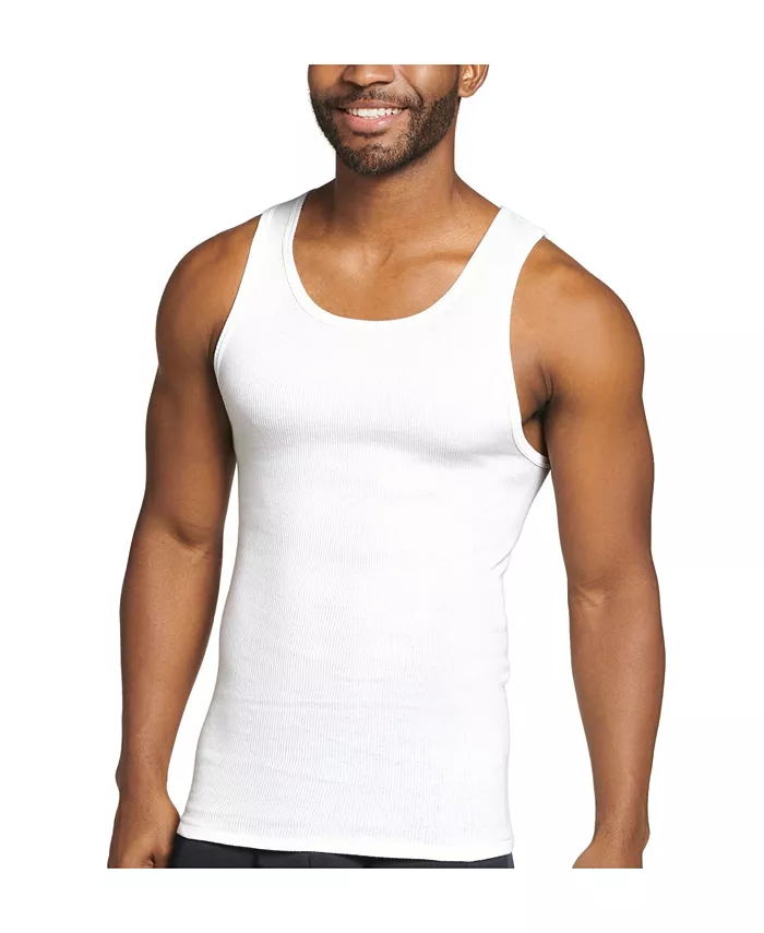 Jockey Men's 4-Pack Cotton Tank Tops Men's Fashion & Accessories