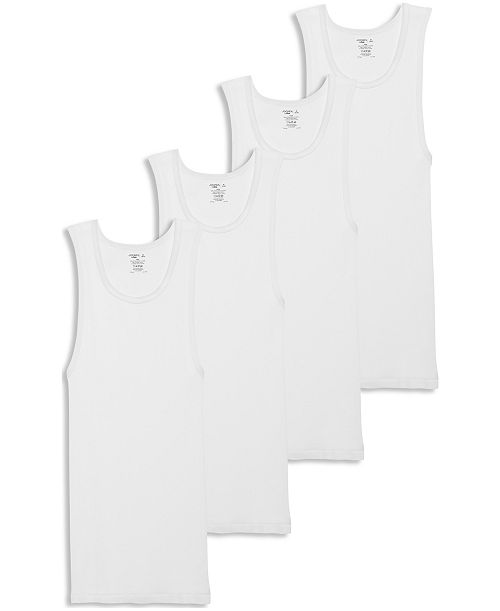Jockey Men's 4-Pack Cotton Tank Tops Men's Fashion & Accessories