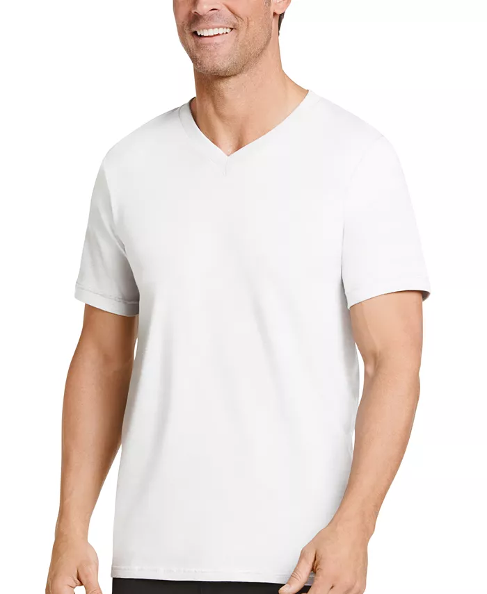 Jockey Men's Big & Tall Classic Tagless V-Neck Undershirt 2-pack Men's Fashion & Accessories