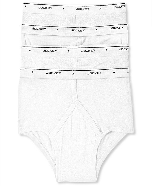 Jockey Men's Classic Collection Full-Rise Briefs 4-Pack Underwear Men's Fashion & Accessories