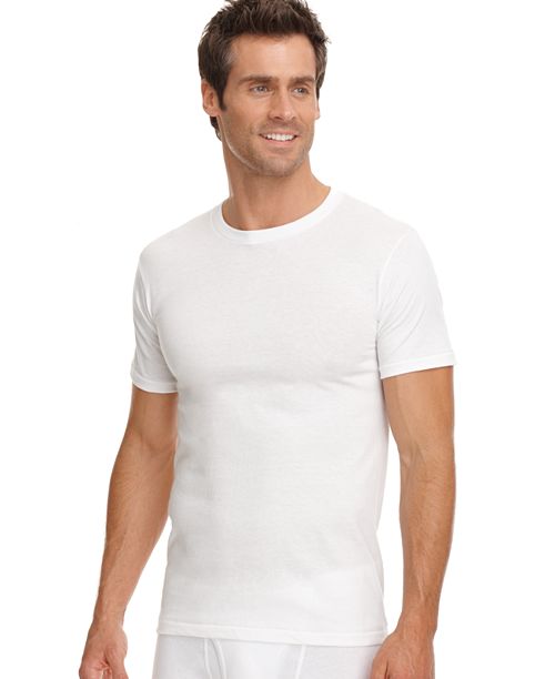 Jockey Men's Tagless 3-Pack Crew Neck Undershirts + 1 Bonus Shirt Created for Macy's Men's Fashion & Accessories