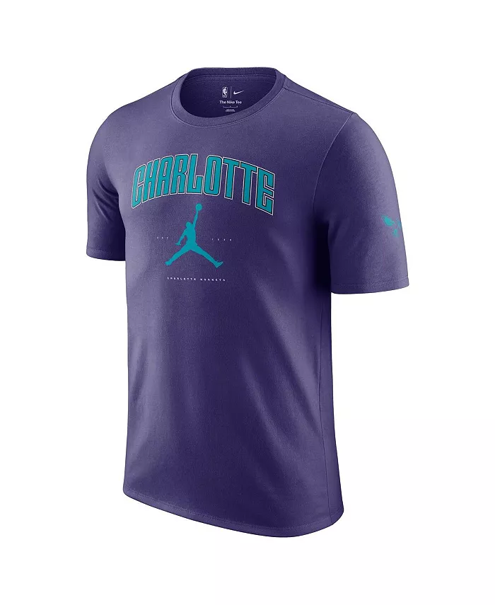 Jordan Men's And Women's Purple Charlotte Hornets Essential Cities T-Shirt Sports Fan Shop