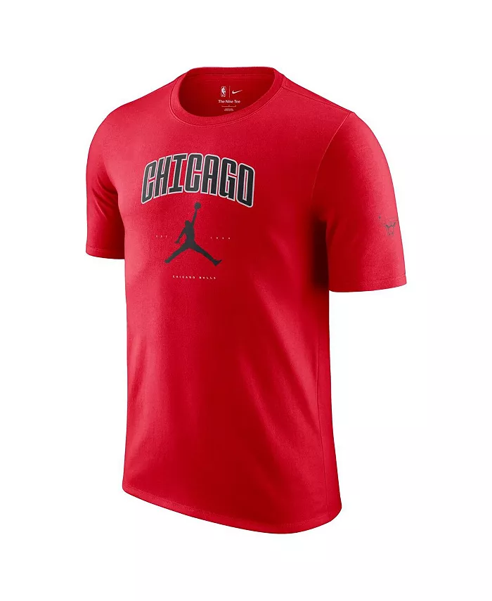 Jordan Men's And Women's Red Chicago Bulls Essential Cities T-Shirt Sports Fan Shop