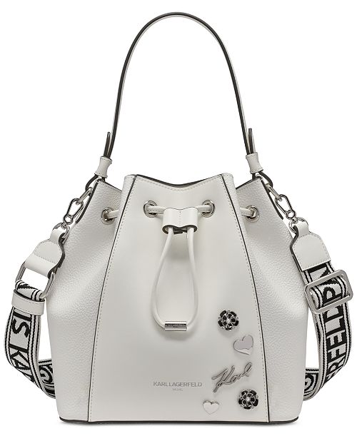 KARL LAGERFELD PARIS Adele Bucket Bag Handbags Purses & Accessories