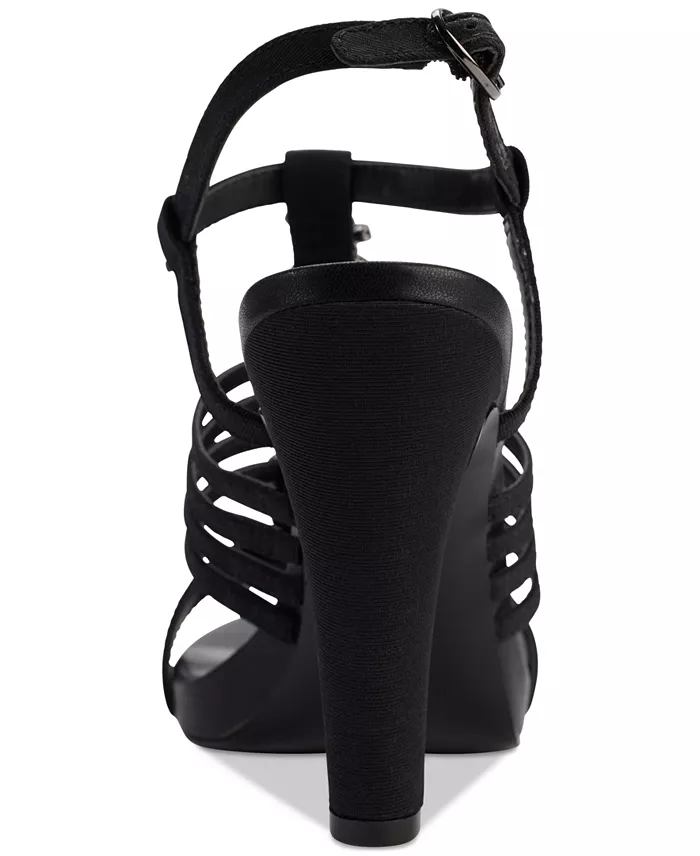 KARL LAGERFELD PARIS Cicely Strappy Embellished Dress Sandals Women's Fashion Shoes & Accessories