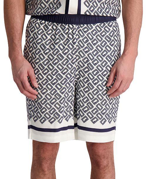 KARL LAGERFELD PARIS Men's Relaxed-Fit Double L Shorts Men's Fashion & Accessories