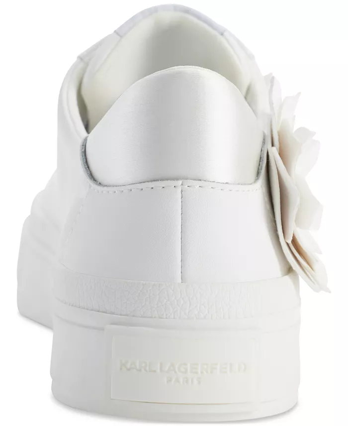 KARL LAGERFELD PARIS Women's Georgia Lace-Up Embellished Sneakers Women's Fashion Shoes & Accessories