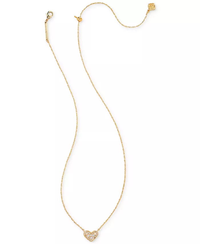 Kendra Scott 2-Pc. Set Pavé Heart 19" Necklaces Jewelry & Watches